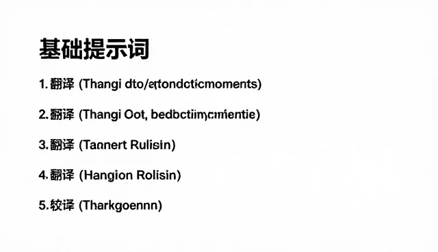 翻译校对提示词如何影响最终效果